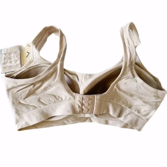 NWT Truekind Daily Comfort Wirefree Shaper Bra Chai Size Large L NEW - Picture 7 of 8